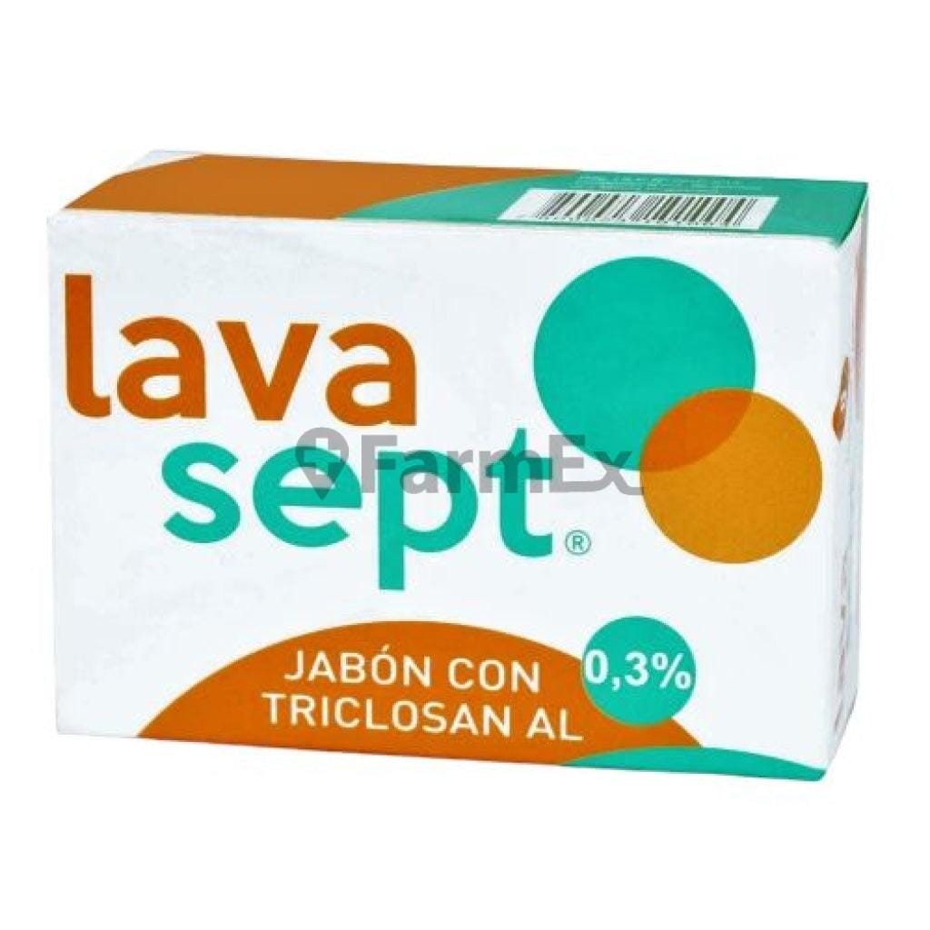 Lavasept Jabón con triclosan 0.3% x 90 g Farmex-Fonasa-Persistente